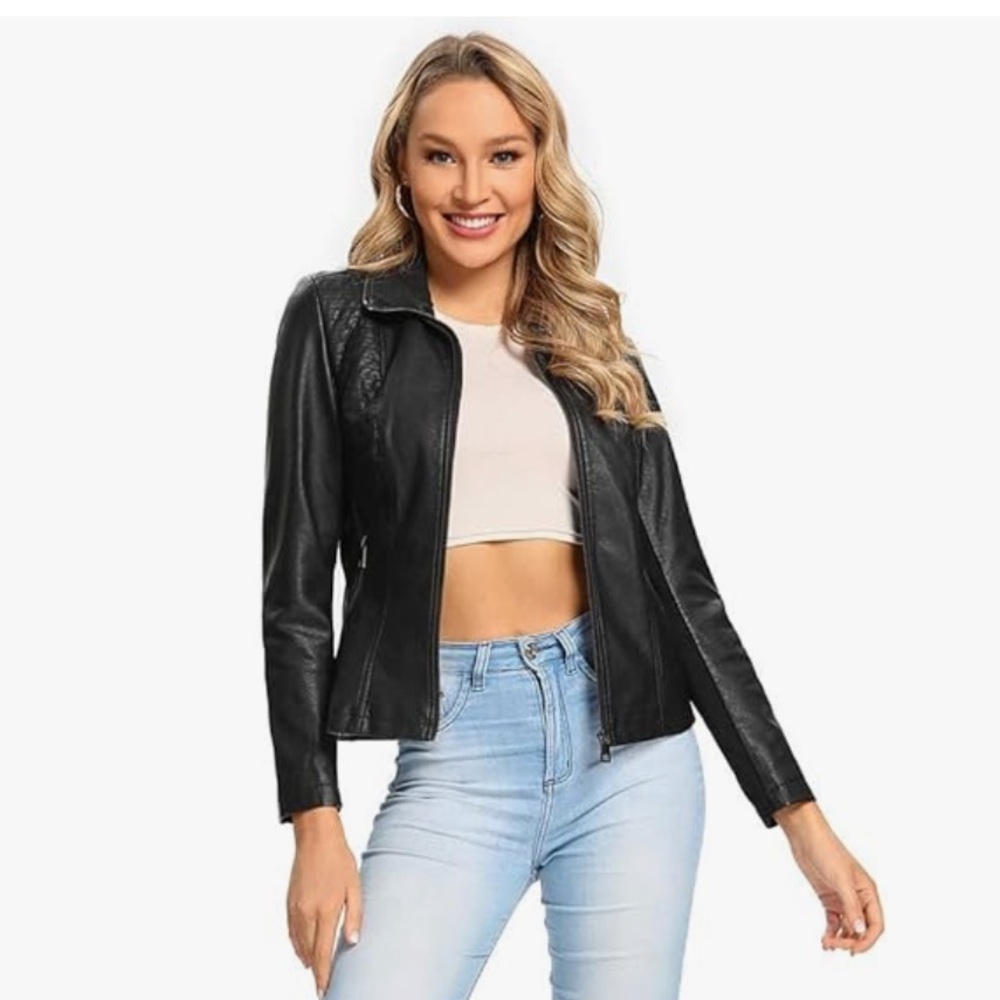 Faux Leather Jacket